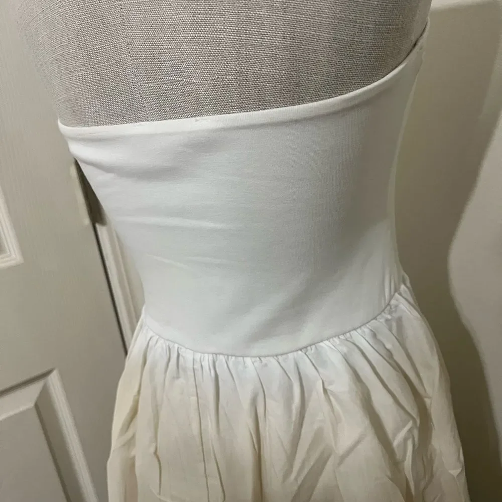Zara Combination Ombre Maxi Bubble Hem Dress Size M Like New Condition